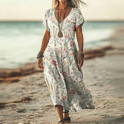 LAURA - Robe Vintage Dégradé