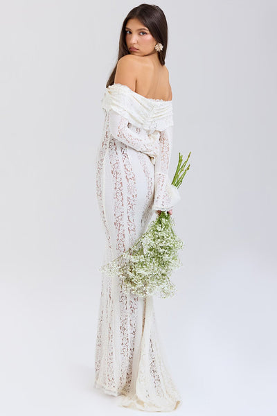 BELLE LACE OFF SHOULDER™ MAXI DRESS